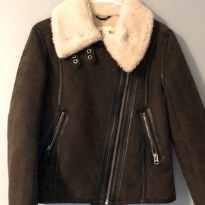 Like new suede thick jacket